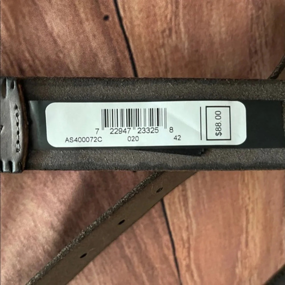 ALLSAINTS 35mm Embossed Leather Belt, Size 42 - Picture 7 of 7